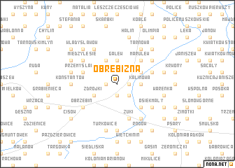 map of Obrębizna