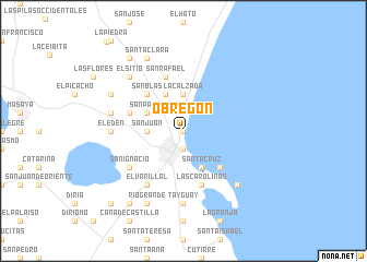 map of Obregón