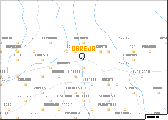 map of Obreja