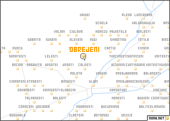 map of Obrejeni