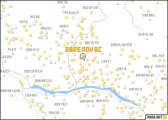 map of Obrenovac