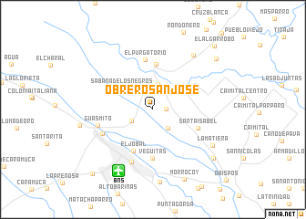 map of Obrero San José