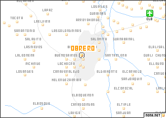 map of Obrero