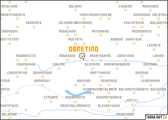map of Obretino