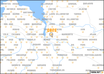 map of Obre