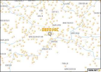 map of Obrovac