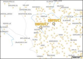 map of Obrovci