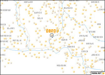 map of Obrov