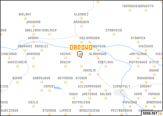 map of Obrowo