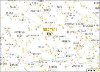 map of Obrtići