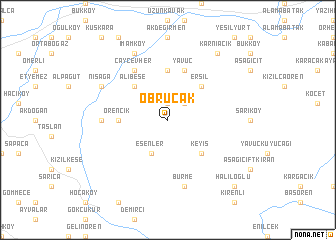 map of Obrucak