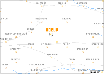 map of Obruv