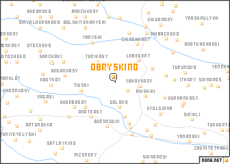 map of Obryskino