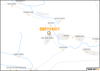 map of Obryvskiy