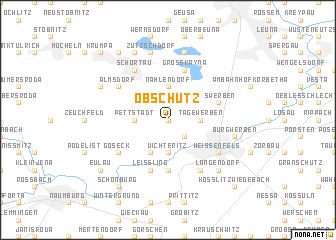 map of Obschütz