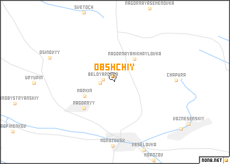 map of Obshchiy
