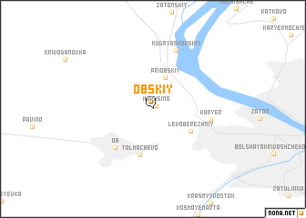 map of Obskiy