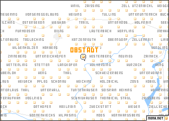 map of Obstädt