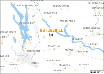 map of Obtuse Hill