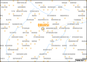 map of Obuasi