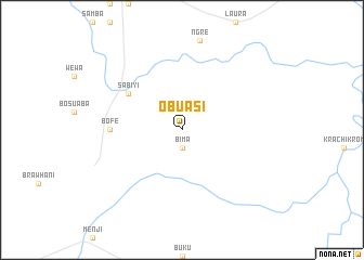 map of Obuasi