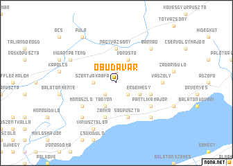 map of Óbudavár