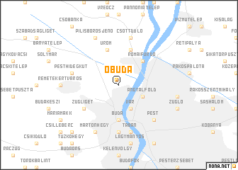 map of Óbuda