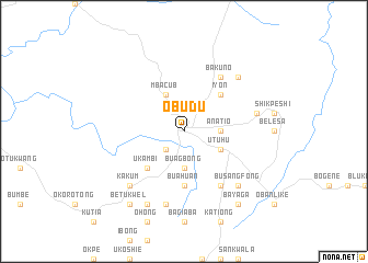 map of Obudu