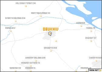 map of Obukhiv