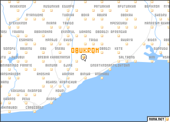 map of Obukrom