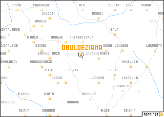 map of Obulo Eziama