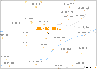 map of Oburazhnoye