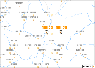 map of Obura