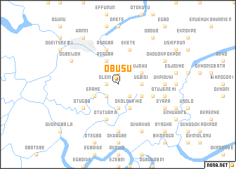 map of Obusu