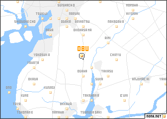 map of Ōbu