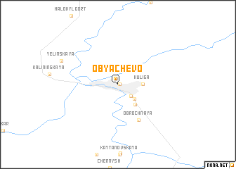 map of Ob”yachevo