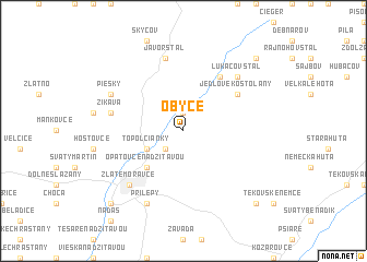 map of Obyce