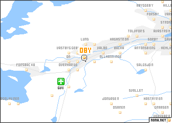 map of Öby