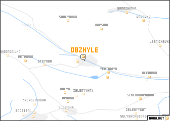 map of Obzhyle