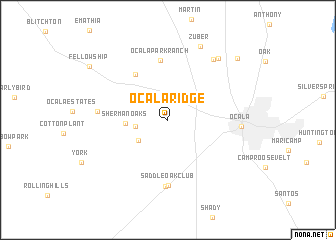 map of Ocala Ridge