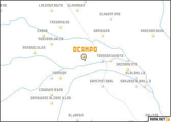 map of Ocampo