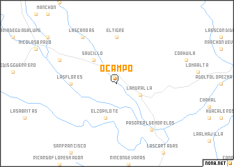 map of Ocampo