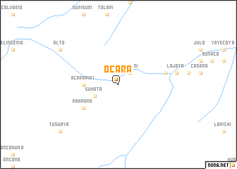map of Ocara