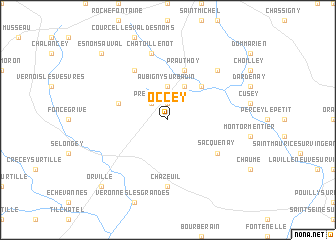 map of Occey