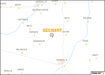 map of Occident