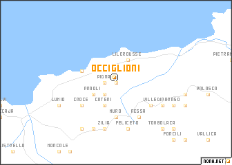 map of Occiglioni