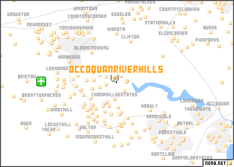 map of Occoquan River Hills