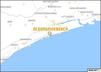 map of Ocean Drive Beach