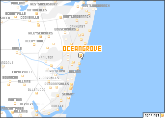 map of Ocean Grove