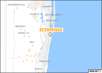 map of Ocean Ridge